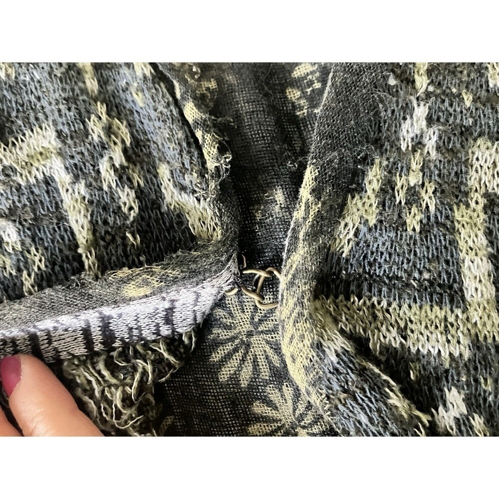 Free People Caspia Ruffled Cotton Blend Lightweight Cardigan Sweater Size Small - Picture 7 of 7